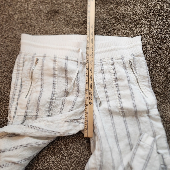 Athleta Cabo Tide Linen Wide Leg Pants Size 14 - Picture 7 of 8